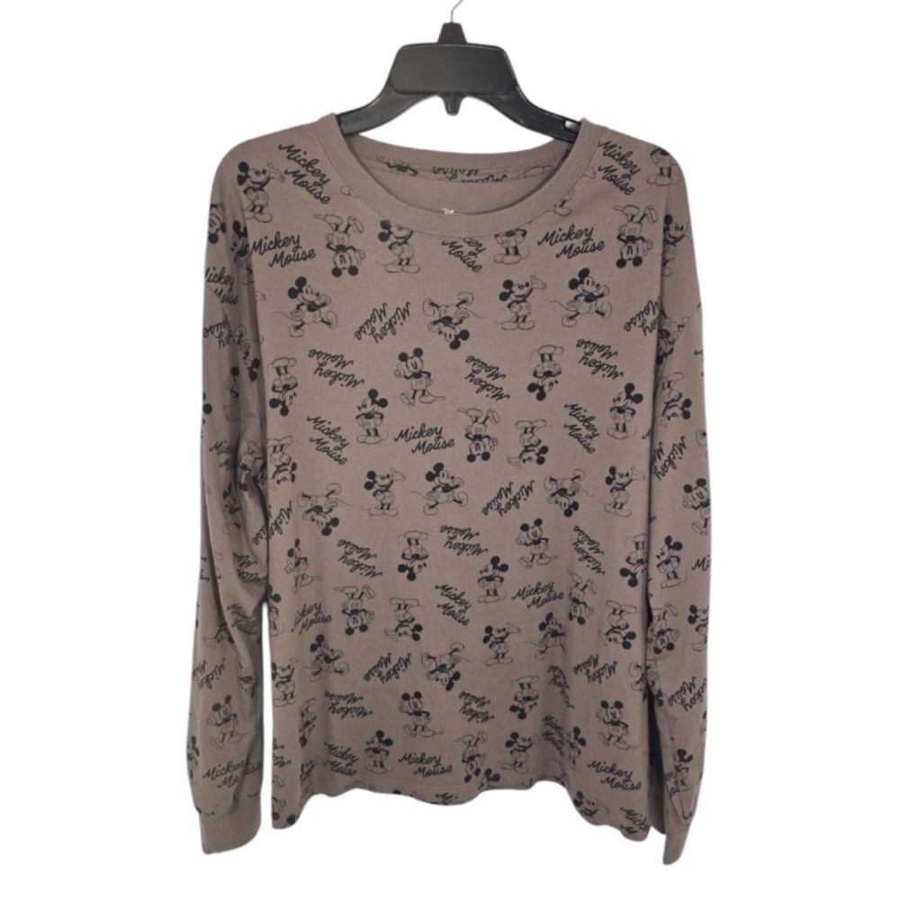 {Disney} Mickey Mouse Long Sleeve Disney Artist Series T-Shirt For Adults
